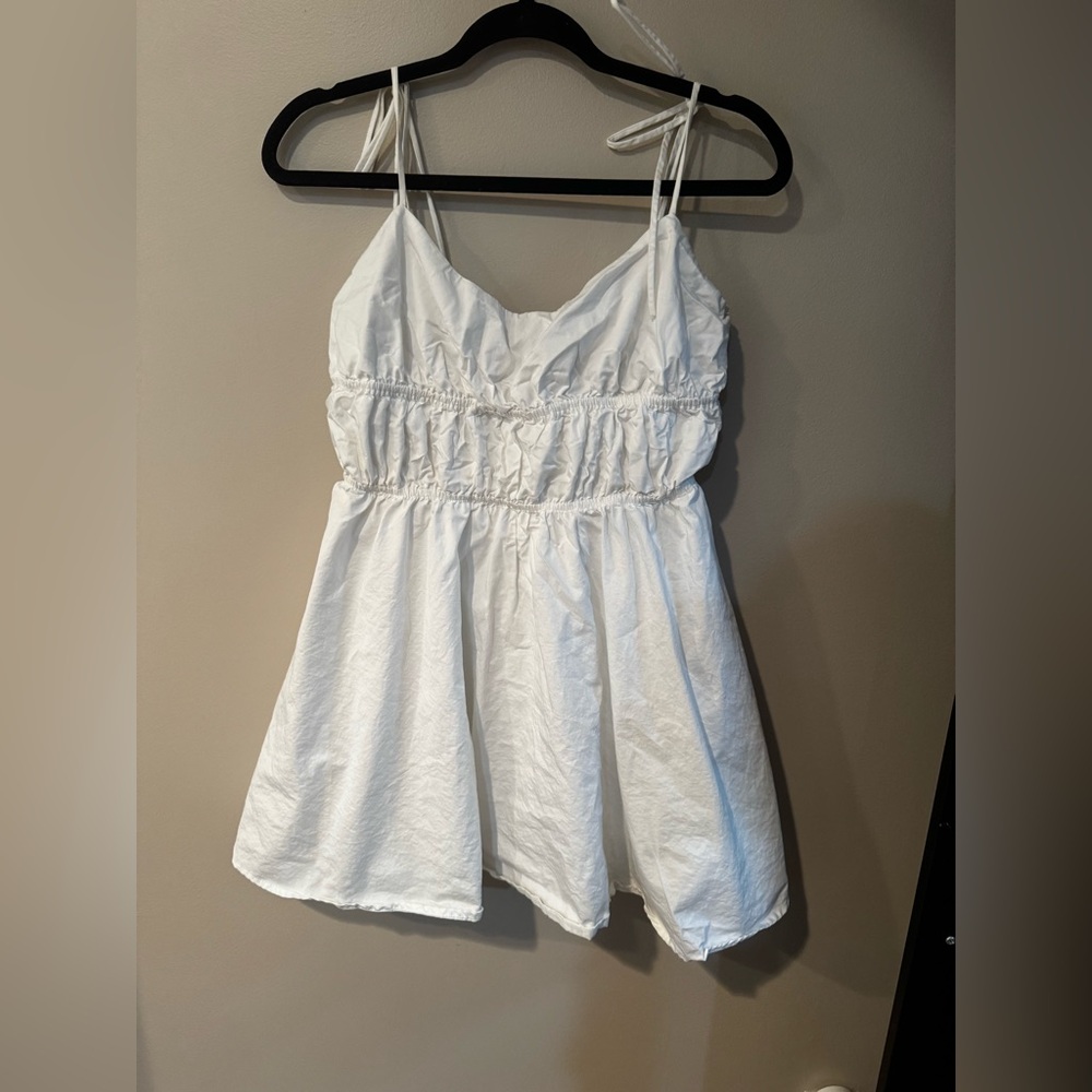 Princess Polly White Ruched Sundress
